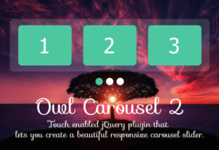 Super Customizable & Responsive JQuery Carousel Plugin - Owl Carousel 2 ...